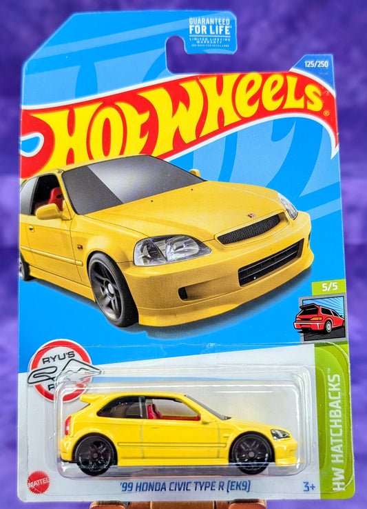 Hot Wheels '99 Honda Civic Type R (EK9) - Ryu's Rides - HW Hatchbacks- Mainline