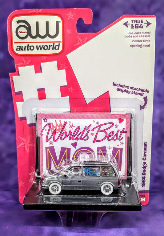 CHASE! Auto World 1984 Dodge Caravan "World's Best Mom" Special Edition – 1 of Only 10 ULTRA RAW CHASE Worldwide