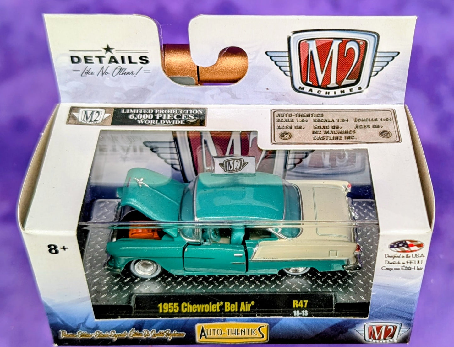 M2 Machines 1955 Chevrolet Bel Air - R47 18-13