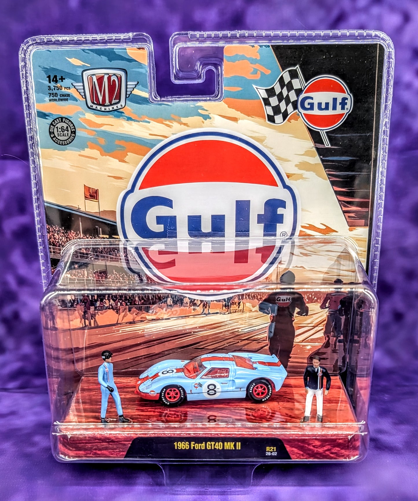 CHASE M2 Machines 1966 Ford GT40 MK II - 1 of 750 - Gulf Oil - Die Cast Figures & Accessories Series
