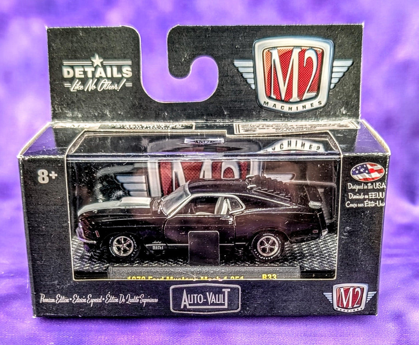 M2 Machines 1970 Ford Mustang Mach 1 351 - Auto-Vault