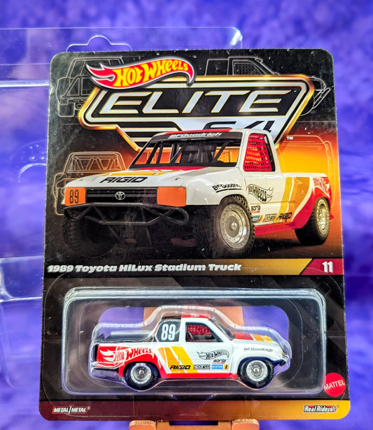 Hot Wheels 1989 Toyota HiLux Stadium Truck- Elite 64