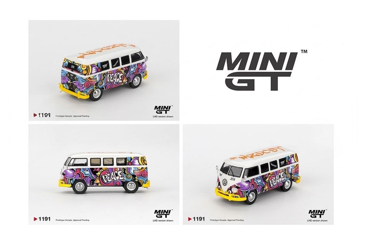 Mini GT Volkswagen T1 Microbus Mizu Design Graffiti - #1191