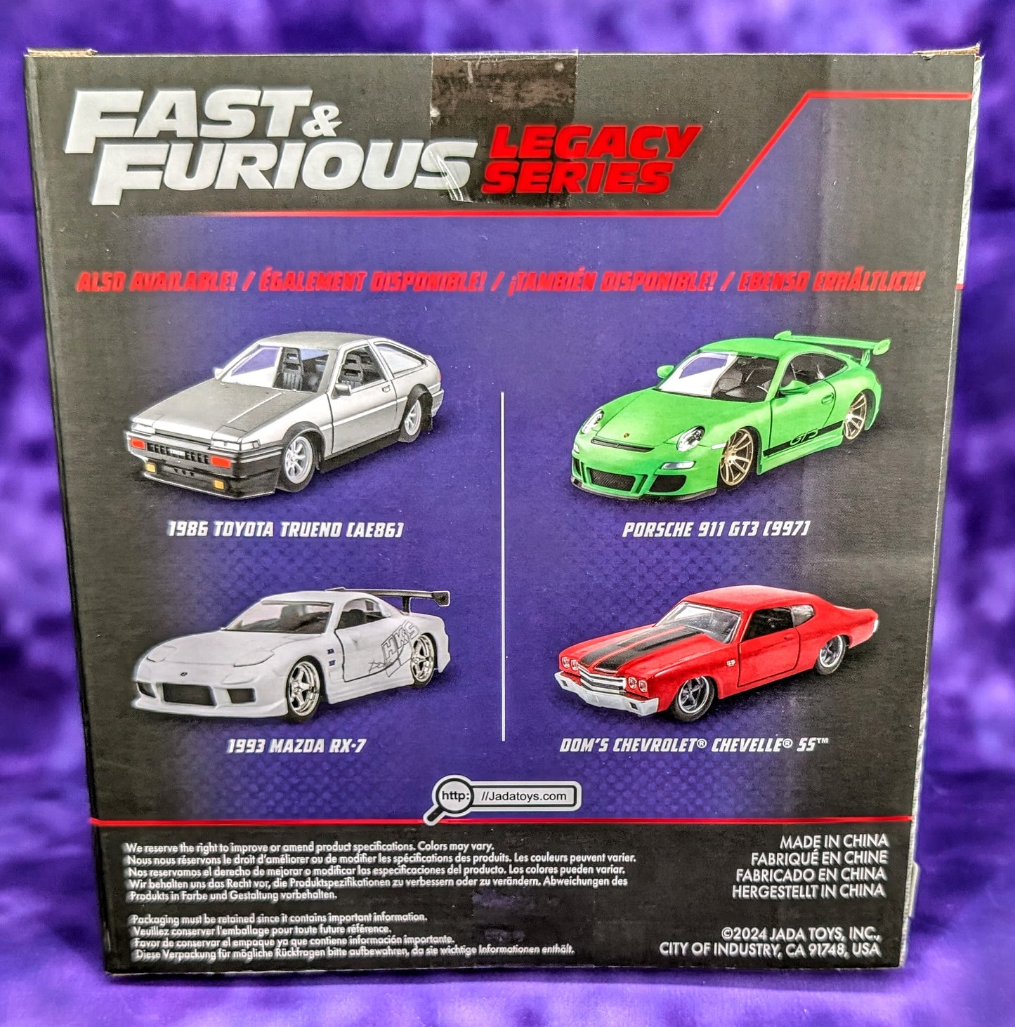 Jada 1:32 Fast & Furious Legacy Series 1986 Toyota Trueno (AE86) & 1993 Mazda RX-7 Twin Pack