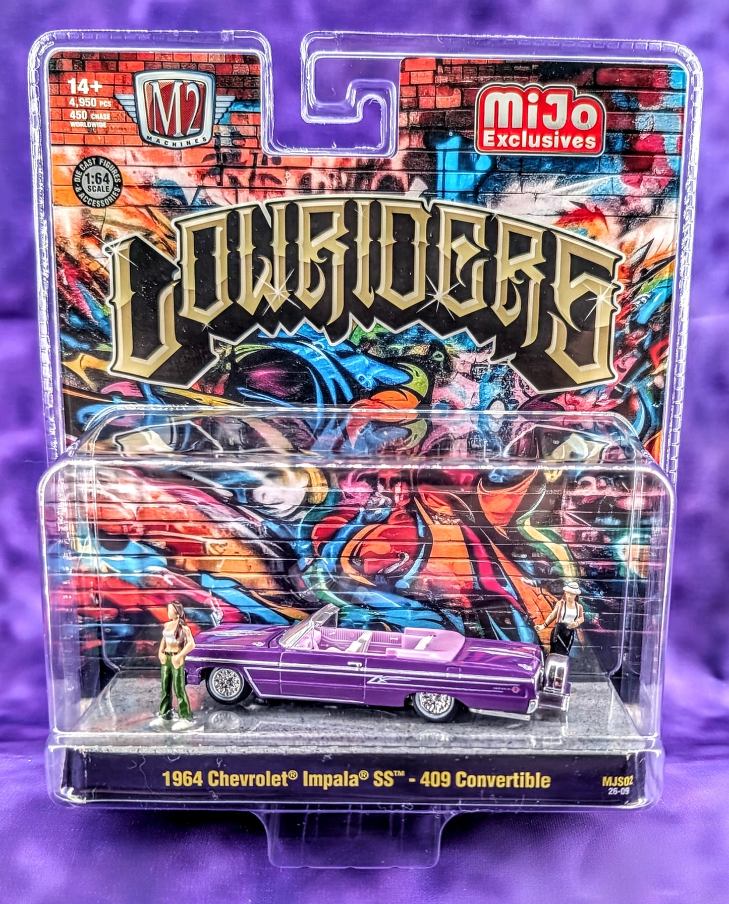 M2 Machines 1964 Chevrolet Impala SS 409 Convertible - Lowriders Diorama - Hobby Exclusive