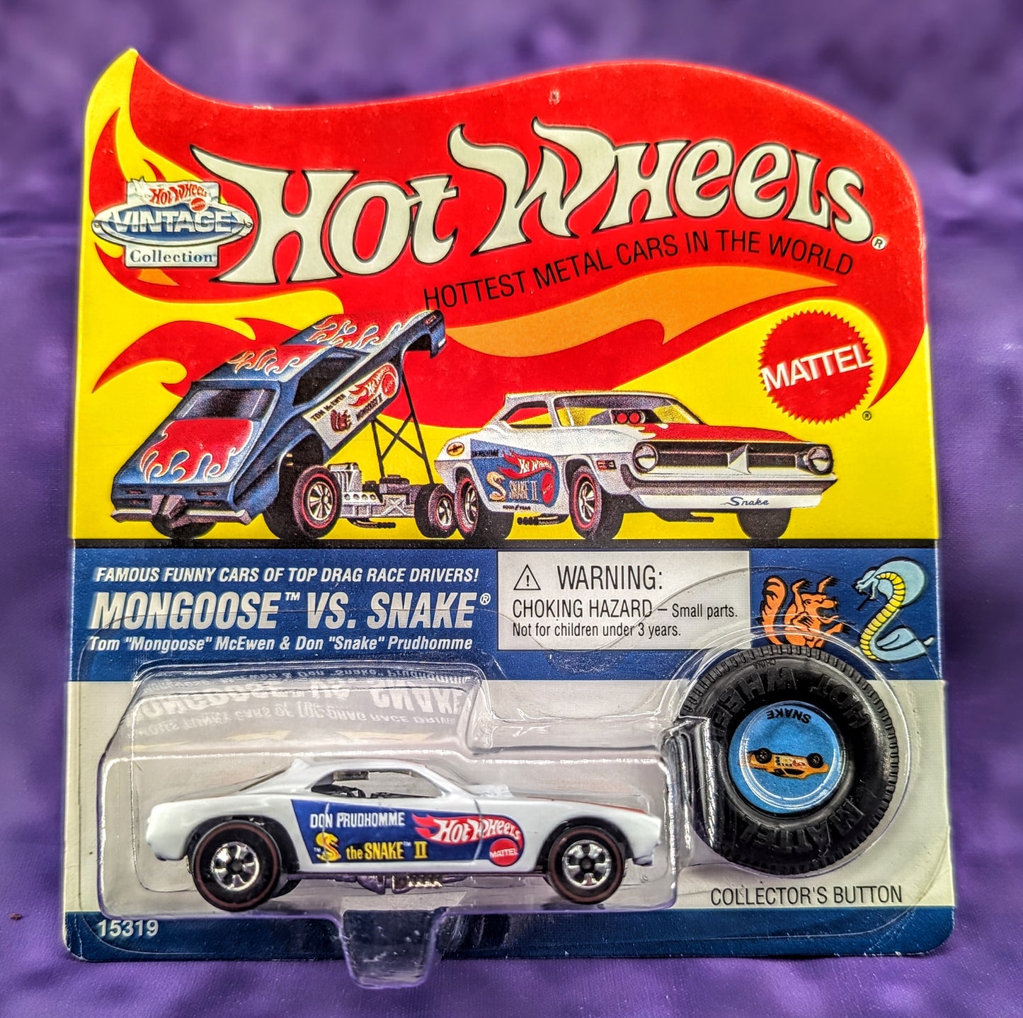 Hot Wheels Mongoose Vs Snake - Set of 2 - Vintage Collection Series II - 1 of 10,000