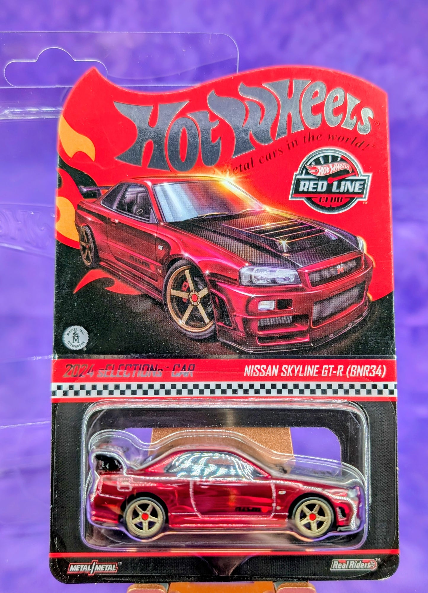 Hot Wheels RLC Nissan Skyline GT-R (BNR34) - 2024 sELECTIONs Car - Red Line Club