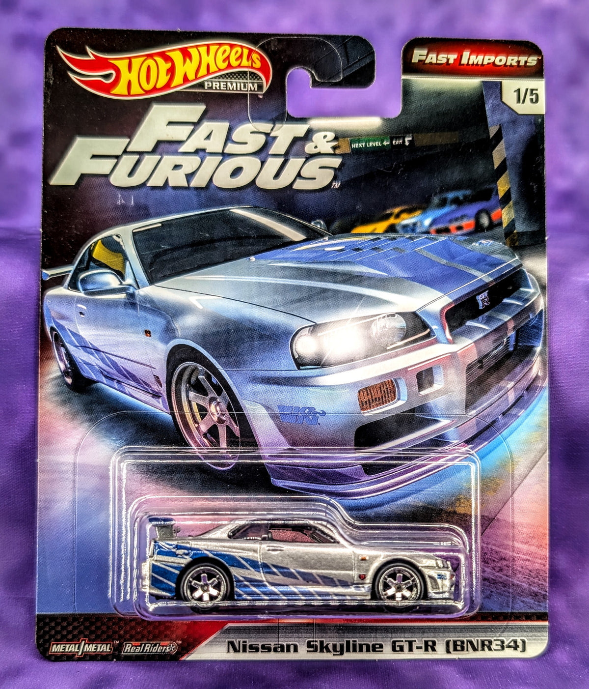 Hot Wheels Nissan Skyline GT-R (BNR34) - Fast & Furious: Fast Imports - Premium