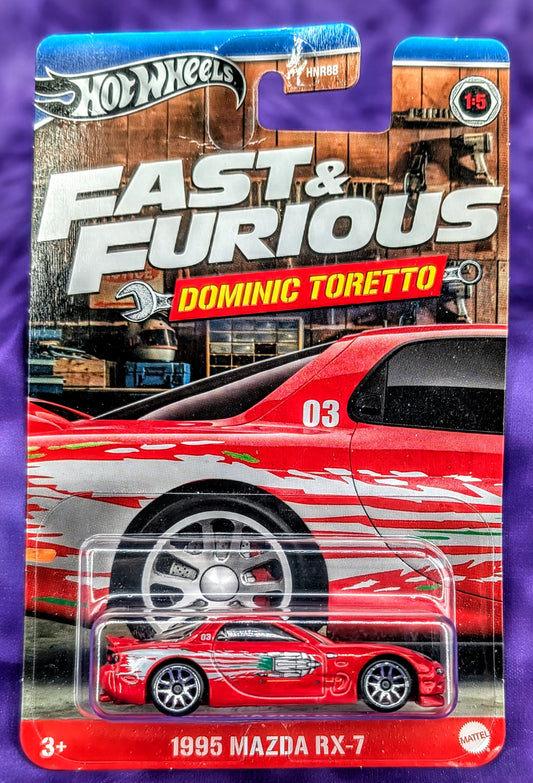 Hot Wheels 1995 Mazda RX-7 - Fast & Furious: Dominic Toretto - Silver Series