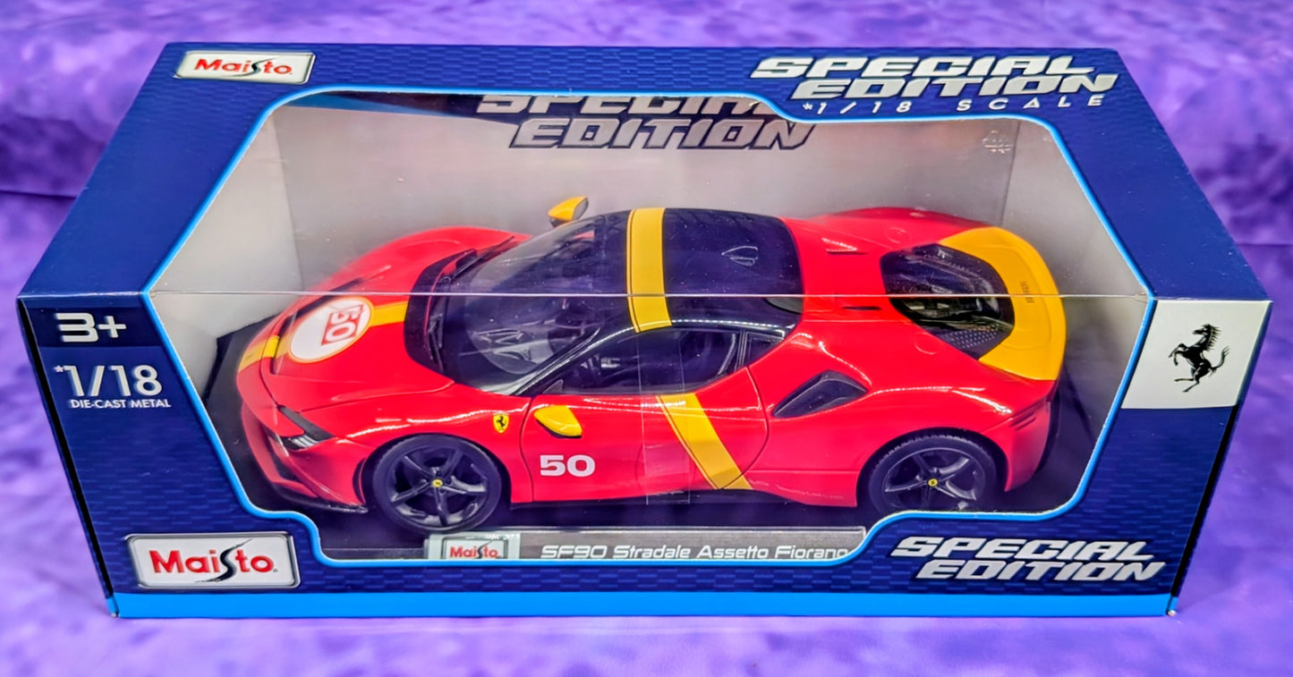 Maisto 1/18 Ferrari SF90 Asetto Fiorano - Special Edition