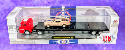 M2 Machines 1964 Ford C-950 & 1965 Shelby GT350 - Dirty/Patina - R15 15-03 - See Description