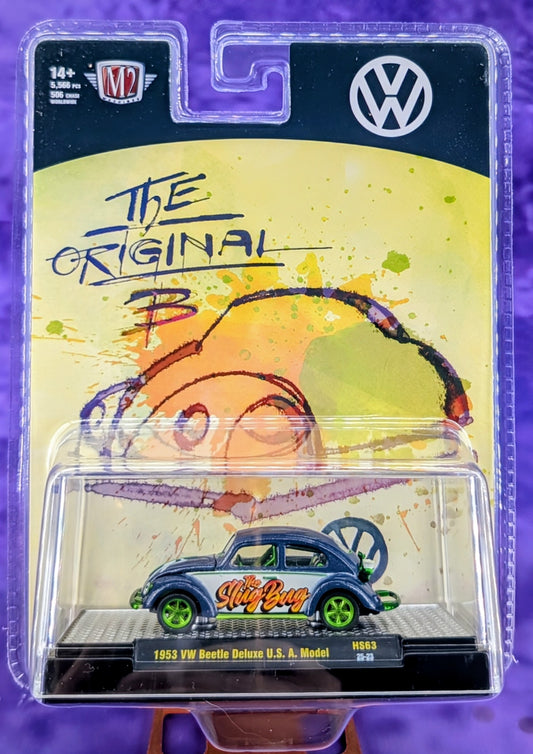 CHASE! M2 Machines 1:64 1953 Volkswagen Beetle Deluxe ” The Slug Bug” Edition – Hobby Exclusive - 1 of 506