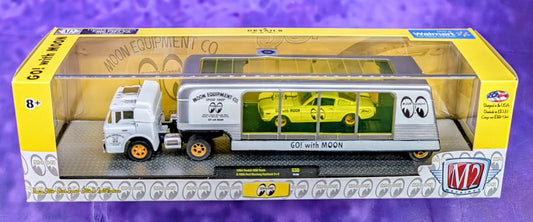 M2 Machines 1964 Ford C-850 Truck & 1966 Ford Mustang Fastback 2+2 - Moon Eyes - Walmart Exclusive - S30 18-04