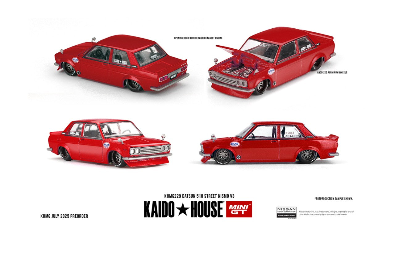 Kaido House Datsun 510 Street NISMO V3 - Red - #229