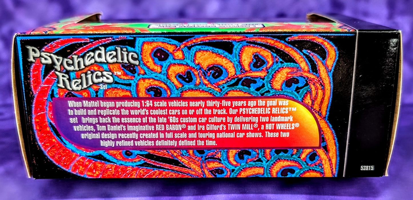 Hot Wheels Psychedelic Relics Twin Mill and Red Barron Set - 2003 Premium