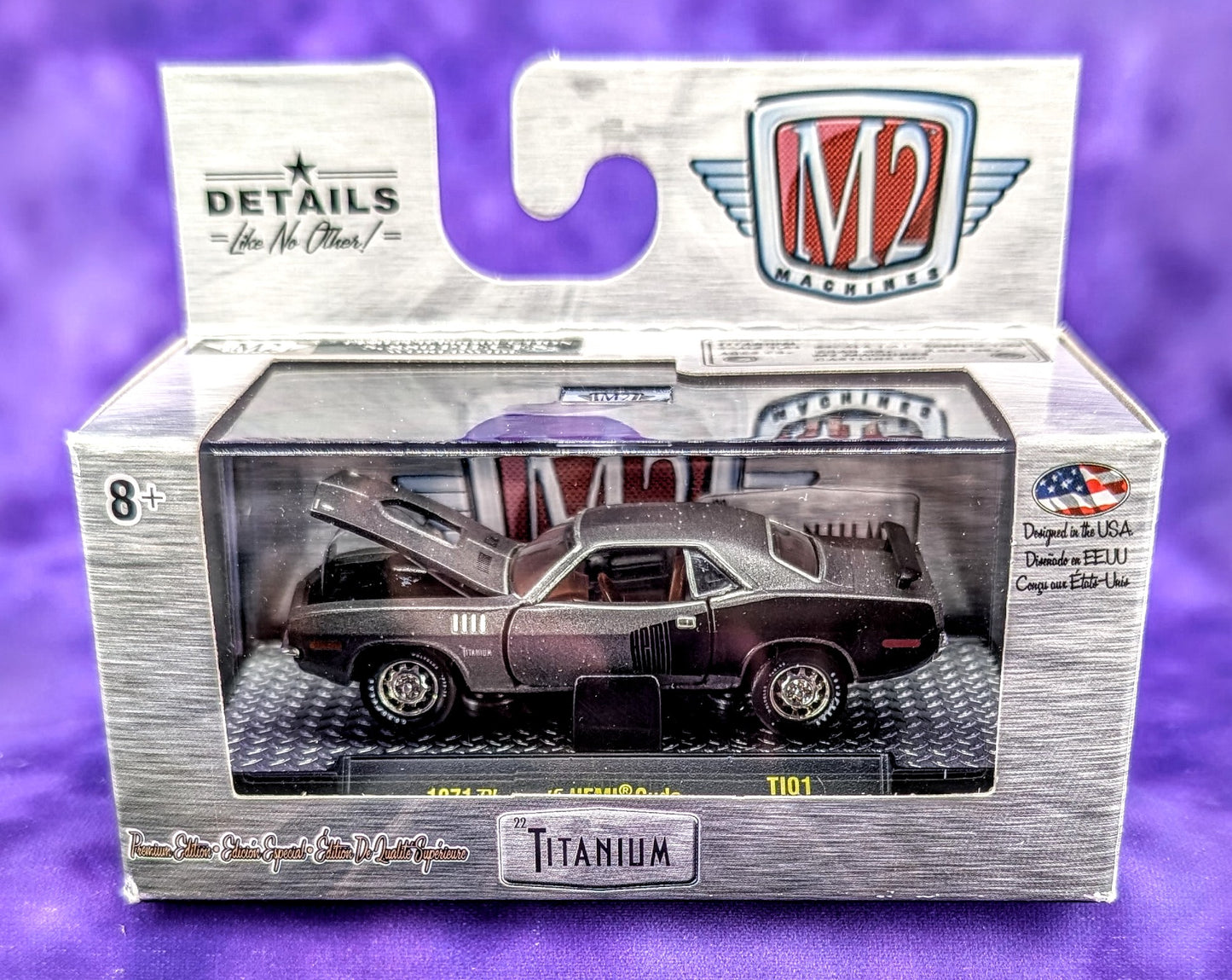 M2 Machines 1971 Plymouth HEMI Cuda - Titanium Series