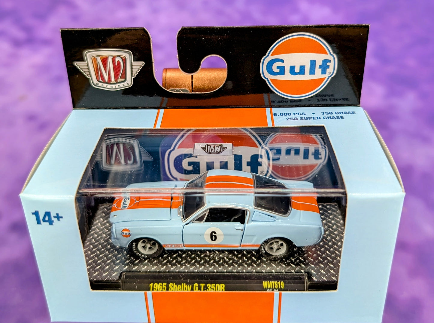M2 GULF 1/64 Set of 6 w/ Sleeve - Chevy Trucks, VW, Datsun, Mustang