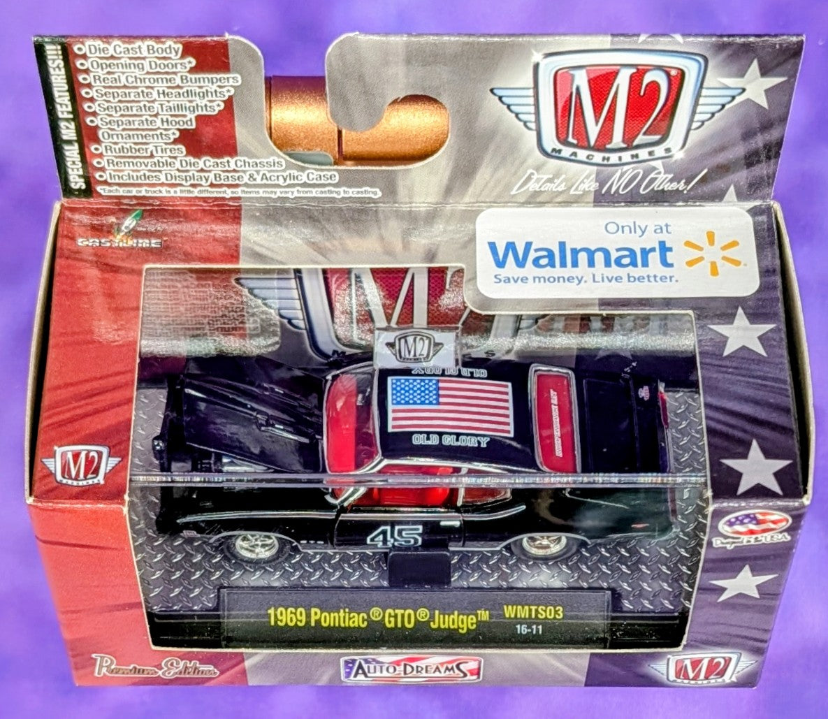M2 Machines 1969 Pontiac GTO Judge - Walmart Exclusive - WMTS03 16-11