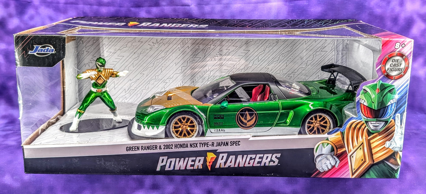 Jada Power Rangers Green Ranger & 2002 Honda NSX Type-R Japan Spec - 1:24 Scale