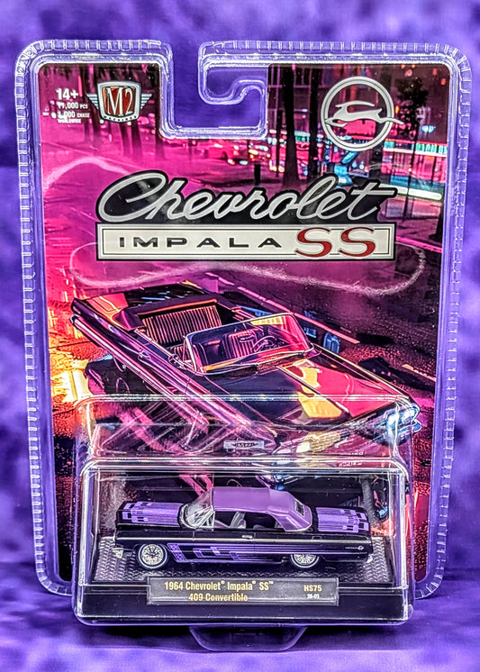 M2 Machines 1964 Chevrolet Impala SS 409 Convertible Lowrider - First Edition - Hobby Exclusive
