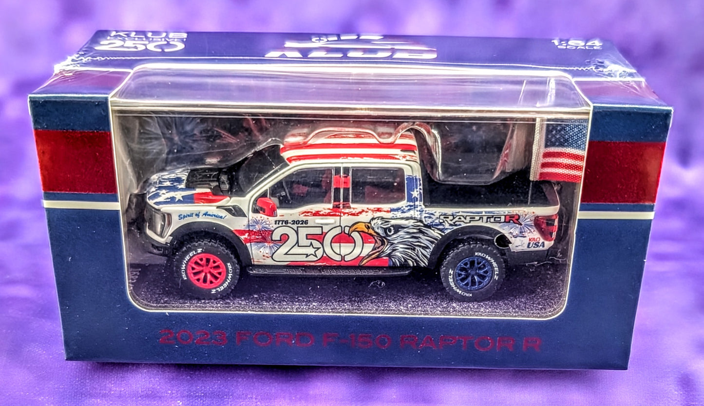Kilo Wheelz 2023 Ford F-150 Raptor R - Spirit of America 250th Anniversary Edition - #1683/2500