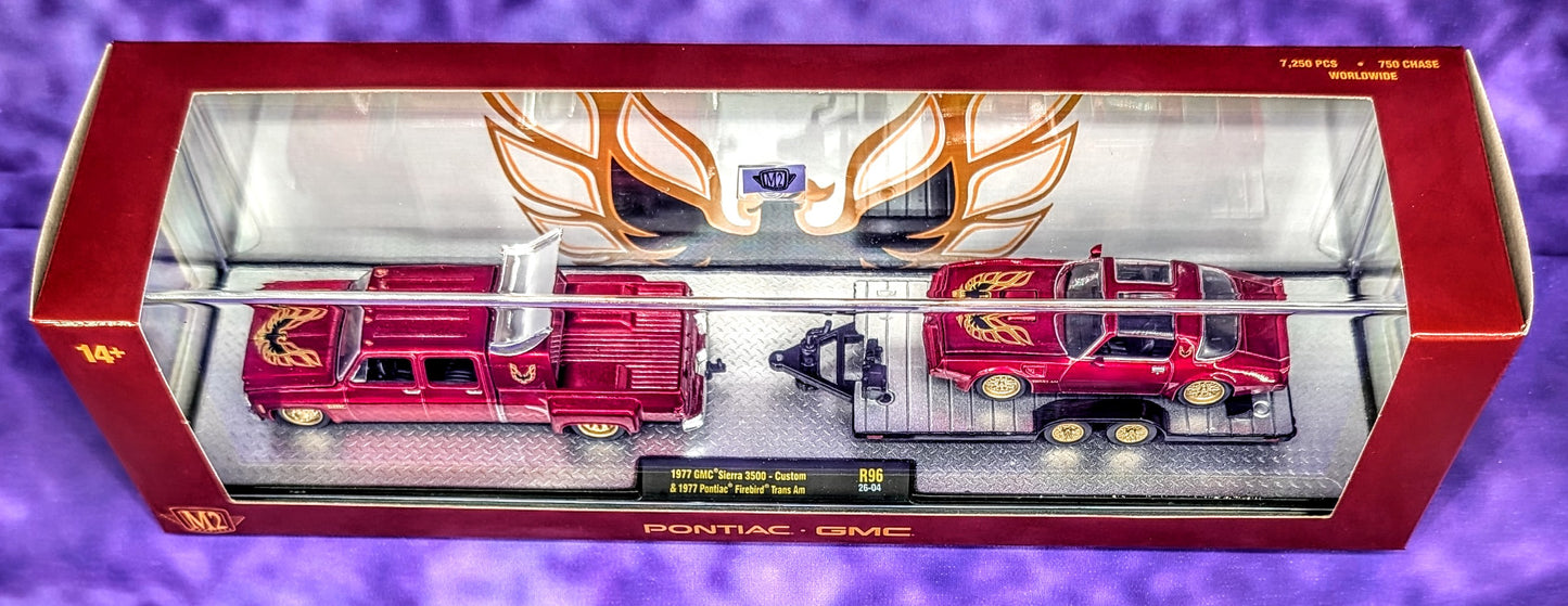 M2 Machines 1977 GMC Sierra 3500 - Custom & 1977 Pontiac Firebird Trans Am