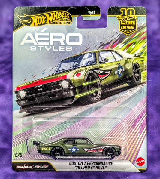 Hot Wheels Custom '70 Chevy Nova - Aero Styles - Car Culture - Premium
