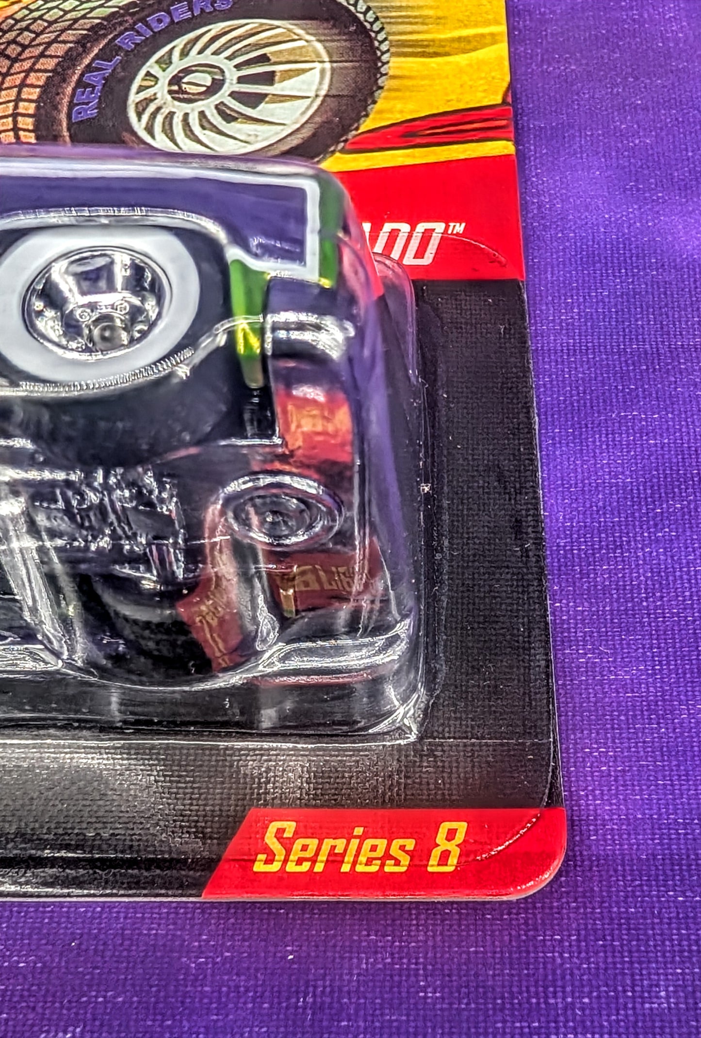 Hot Wheels RLC '83 Chevy Silverado - Real Riders Series 8 (Antifreeze w/ Chrome Center) Limited 02587/3000 - Red Line Club