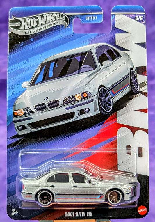 Hot Wheels 2001 BMW M5 "Unofficial Chase" – Silver Label – Metal Chassis