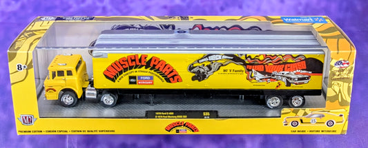 M2 Machines 1970 Ford C-600 & 1970 Ford Mustang BOSS 302 - Walmart Exclusive - S35 15-10
