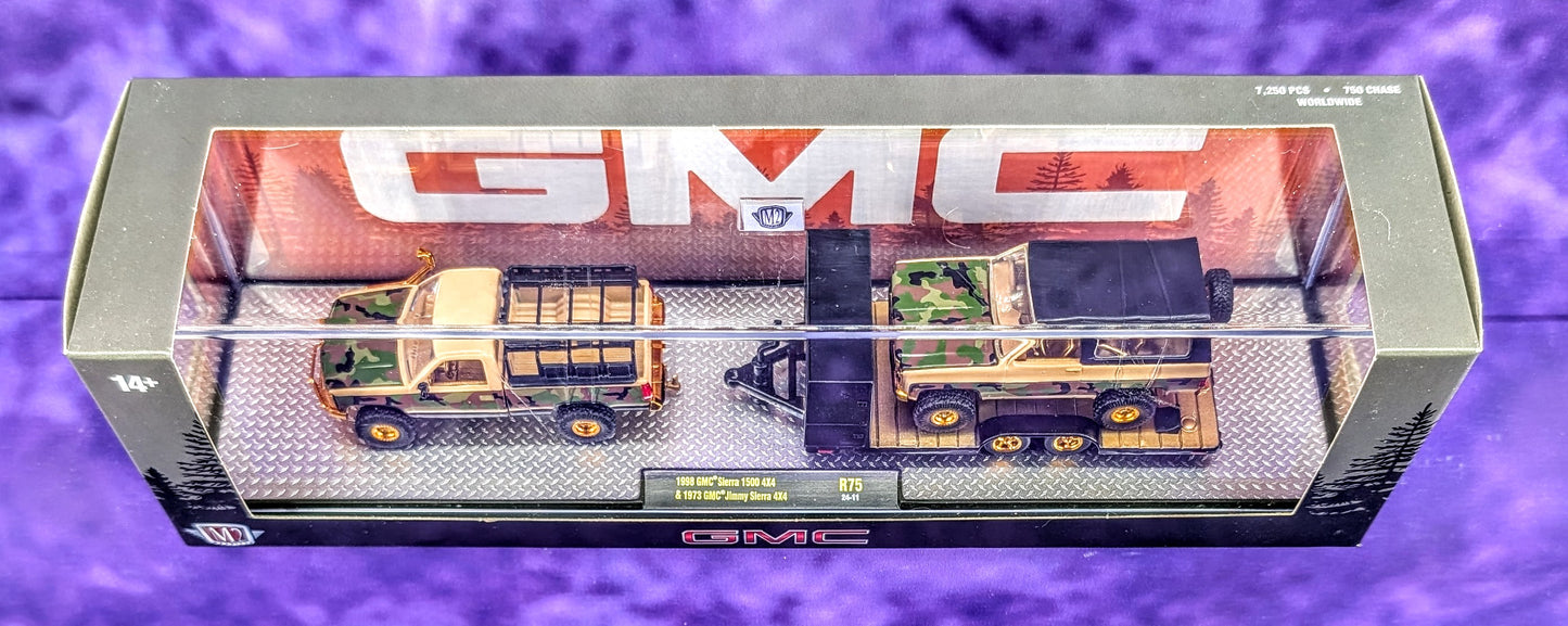 CHASE M2 Machines 1998 GMC Sierra 1500 4x4 & 1973 GMC Jimmy Sierra 4x4 - Auto-Haulers
