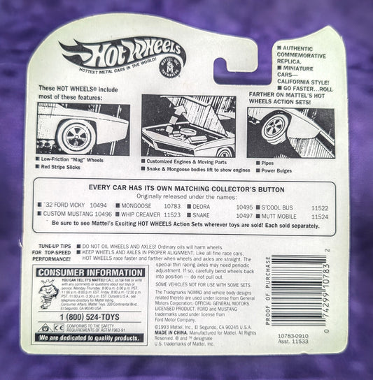 Hot Wheels Tom McEwen "The Mongoose" Funny Car - Vintage Collection Exclusive Series II