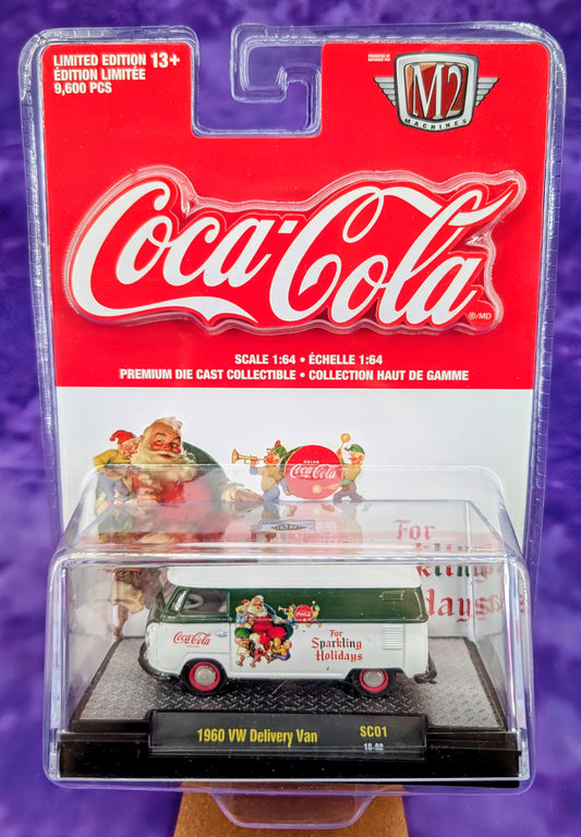 M2 Machines 1960 VW Delivery Van- Coca-Cola For Sparkling Holidays - Santa - SC01 18-32