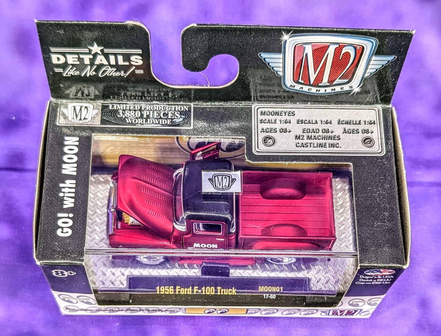 M2 Machines 1956 Ford F-100 Truck "MOON Equipped" - Mooneyes