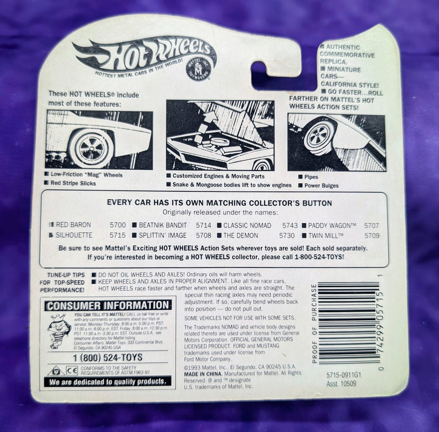 Hot Wheels Silhouette - Vintage Collection