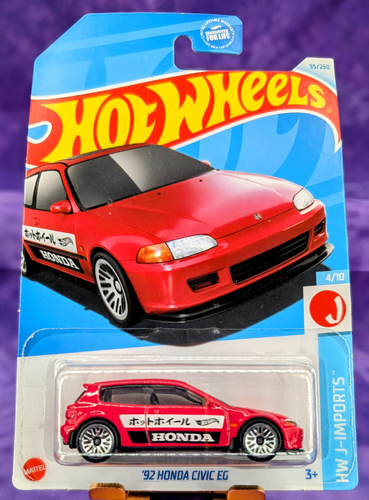 Hot Wheels '92 Honda Civic EG Harchback - J-Imports - Mainline