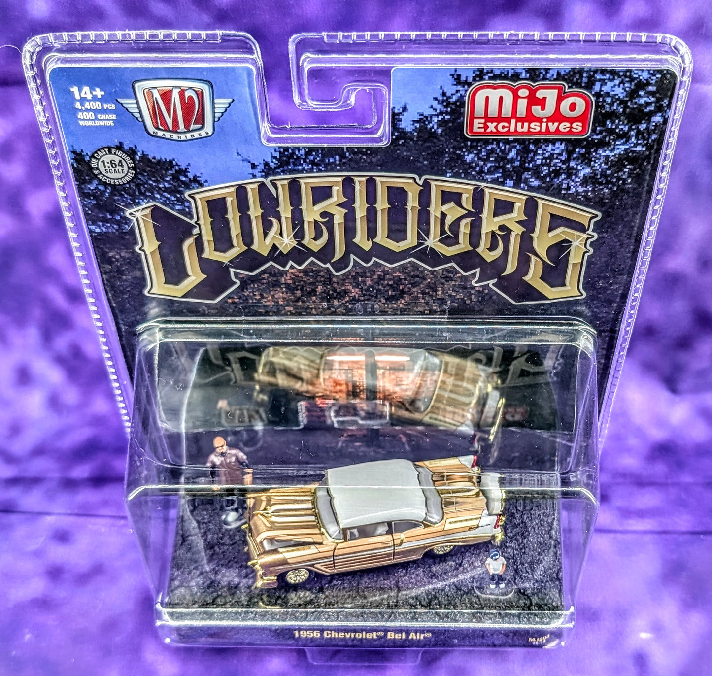 CHASE M2 Machines 1956 Chevrolet Bel Air - Lowriders Diorama - 1 of 400 - Hobby Exclusive