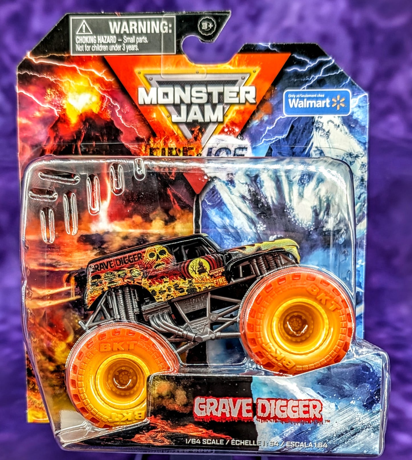 Monster Jam Grave Digger (Fire & Ice Split Edition) - Walmart Exclusive